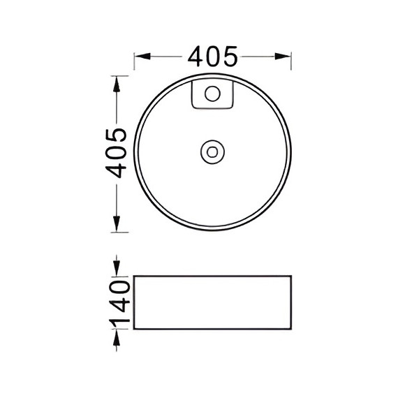 Раковина-чаша Aquatek Европа 40 см AQ5212-MW, белый матовый - фото 3