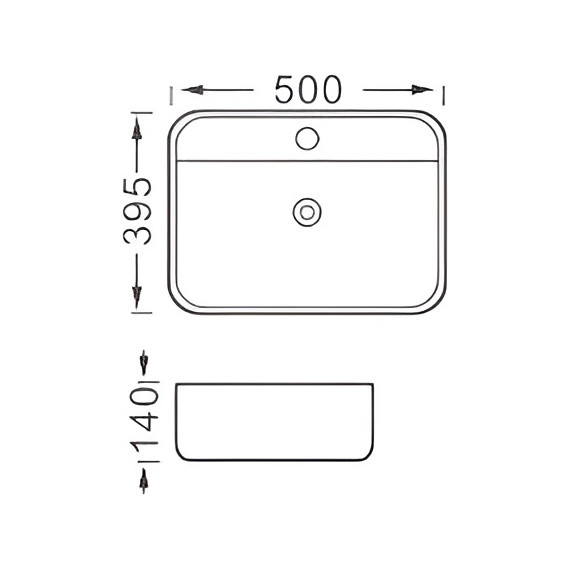 Раковина-чаша Aquatek Вега 50 см AQ5506-MW, белый матовый - фото 8
