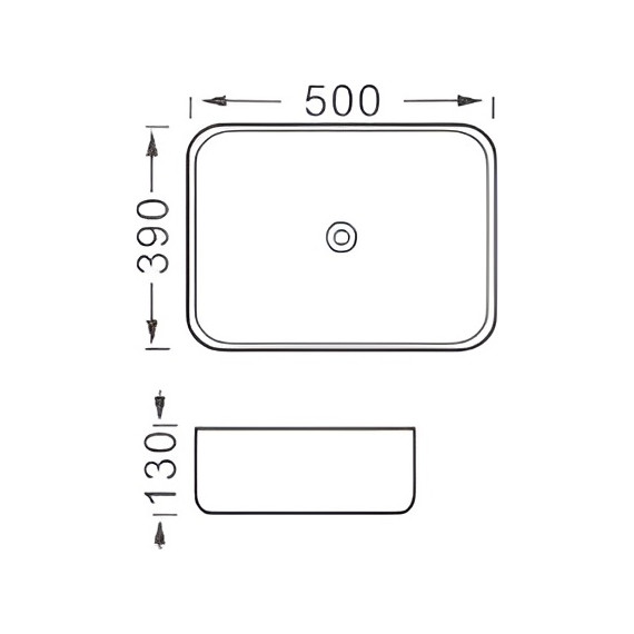 Раковина-чаша Aquatek Вега 50 см AQ5515-MW, белый матовый - фото 5