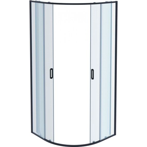 Душевое ограждение Aquatek 80x80 см AQ ARI RO 08020BL, чёрный/прозрачное - фото 3