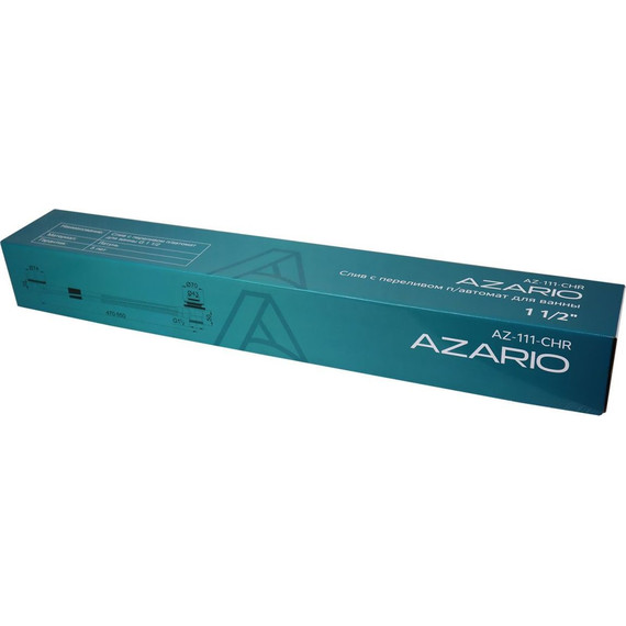 Сифон для ванны Azario AZ-111-CHR - фото 2