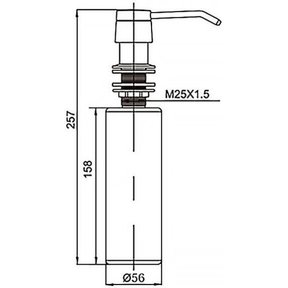 Дозатор для моющего средства Azario AZ-114-Pl - фото 3
