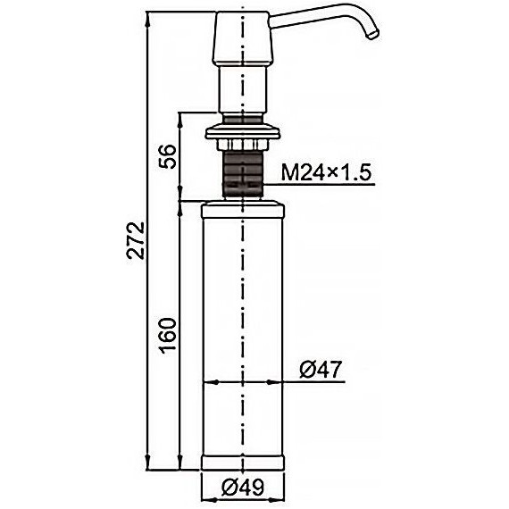 Дозатор для моющего средства Azario AZ-114-St - фото 3
