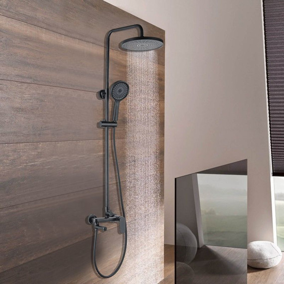 Душевая стойка Azario Arizona AZ-20BR, чёрный, Цвет производителя: чёрный - фото 6