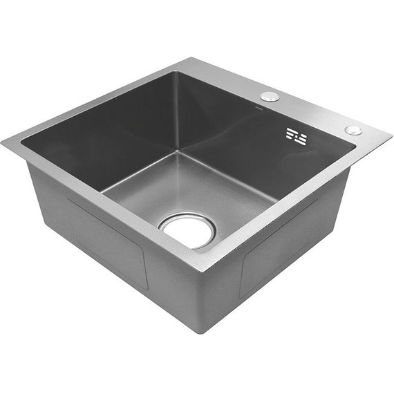 Кухонная мойка Azario Sabrina AZB5050S, оружейная сталь - фото 3
