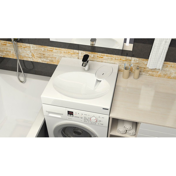 Раковина над стиральной машиной Azario Estet 60 см CS00082259 - фото 4