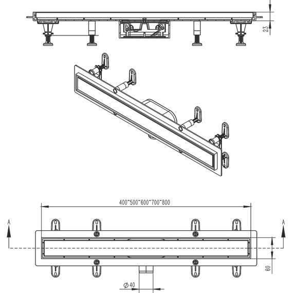 Трап Azario 70 см AZT13700 - фото 8