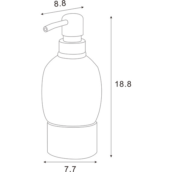 Дозатор для жидкого мыла Azario Elvia AZ-128AG, цвет золото - фото 2