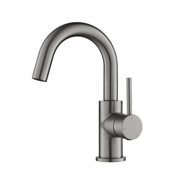 Смеситель для раковины Aquatek Европа AQ1307BGM, чёрный хром шлифованный, Цвет производителя: чёрный хром шлифованный - фото 