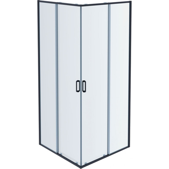 Душевое ограждение Aquatek 80x80 см AQ ARI KV 08020BL, чёрный/прозрачное - фото 3