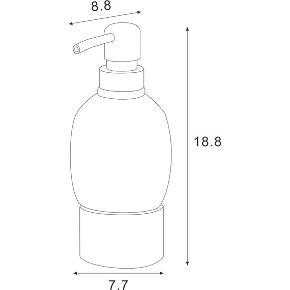 Дозатор для жидкого мыла Azario Forny AZ-128CH - фото 2
