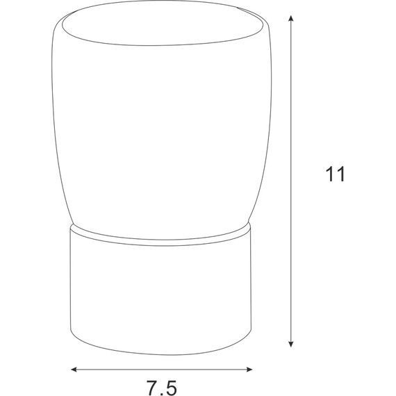 Стакан для зубных щеток настольный Azario Forny AZ-126CH - фото 2