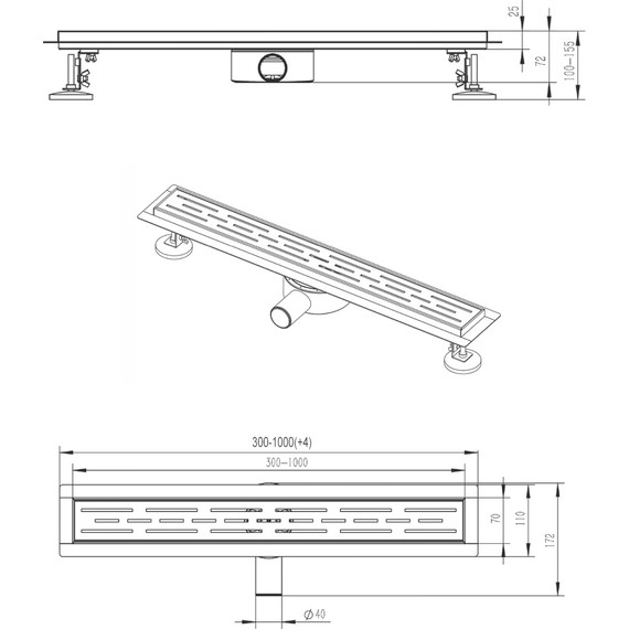 Трап Azario 70 см AZT3FT01700 - фото 8