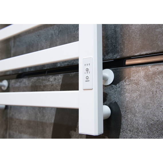 Полотенцесушитель электрический Тругор Диана Пэк сп 1 П7 400х800 мм (скрытое подключение) 00-00048291, белый - фото 3