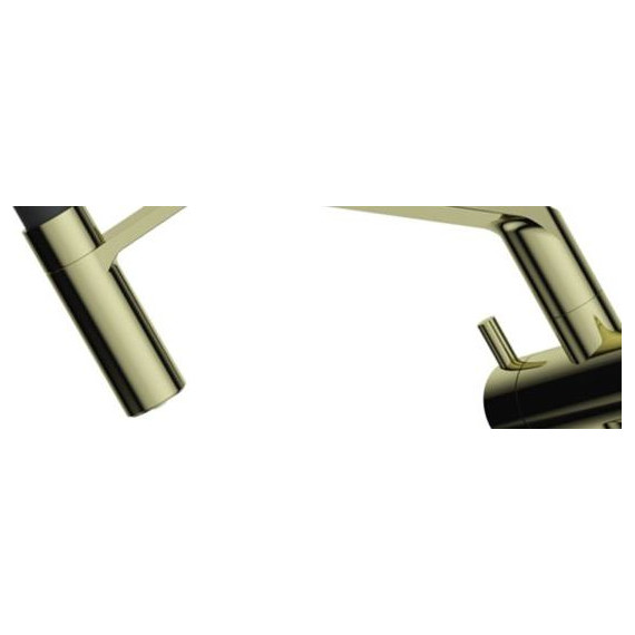 Смеситель для кухни Omoikiri Akeno LG 4994546, светлое золото/чёрный - фото 2