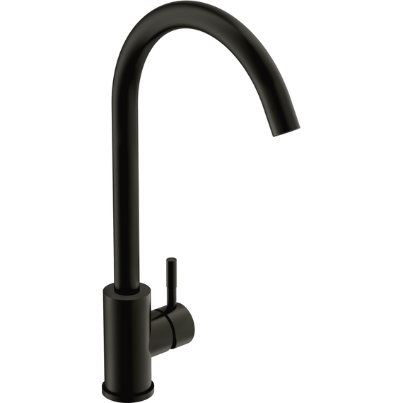 Смеситель для кухни Cersanit Como A68243, чёрный - фото 2