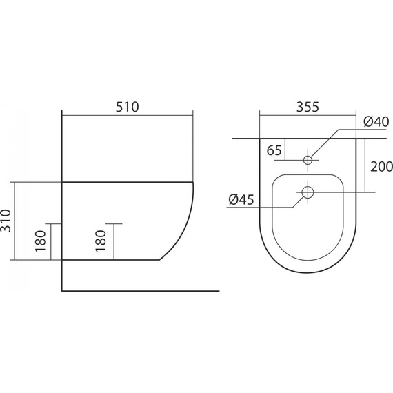 Биде подвесное Aquatek Европа AQ1016-MW, белый матовый - фото 9
