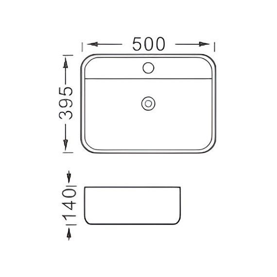 Раковина-чаша Aquatek Вега 50 см AQ5506-MB, чёрный матовый - фото 5