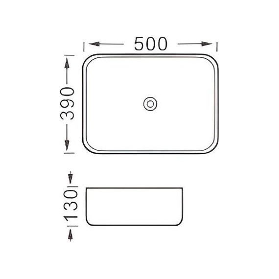 Раковина-чаша Aquatek Вега 50 см AQ5515-MB, чёрный матовый - фото 3