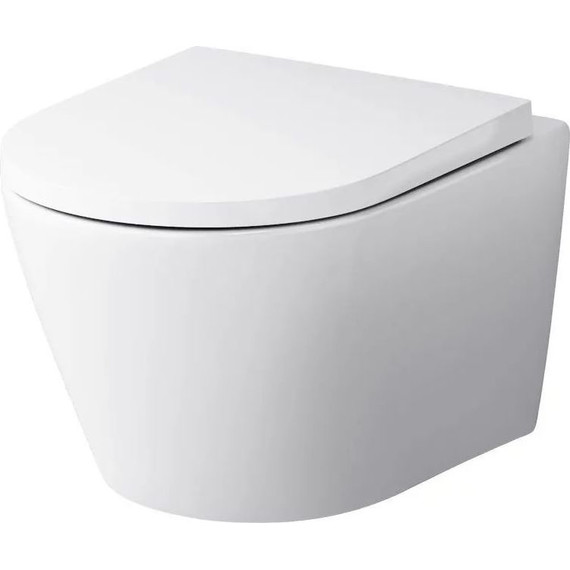 Инсталляция с подвесным унитазом комплект: Am.Pm ErgoFit FlashClean IS110151.741701 с подвесным безободковым унитазом, сиденье микролифт, кнопка смыва хром - фото 2