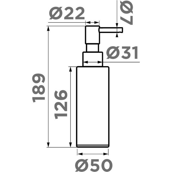 Дозатор для жидкого мыла Omoikiri OM-06 C 4995091, хром - фото 2