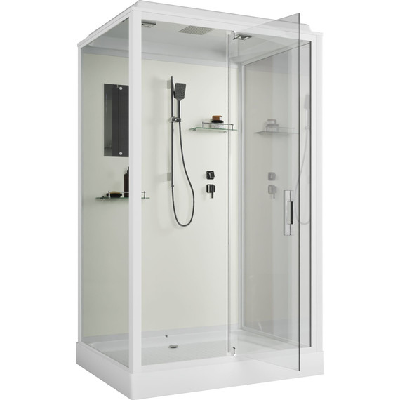 Душевая кабина Niagara Standart 120x90 см ST120/90/15Q, белый/прозрачное - фото 9