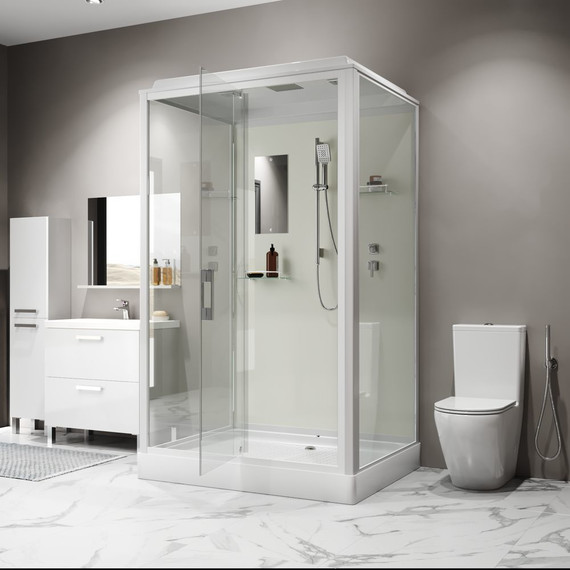 Душевая кабина Niagara Standart 120x90 см ST120/90/15Q, белый/прозрачное - фото 2