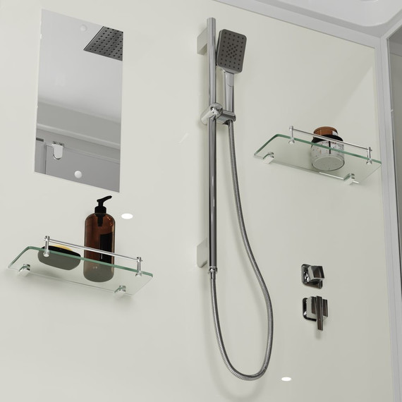 Душевая кабина Niagara Standart 120x90 см ST120/90/15Q, белый/прозрачное - фото 6