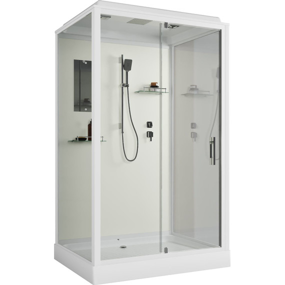 Душевая кабина Niagara Standart 120x90 см ST120/90/15Q, белый/прозрачное - фото 8