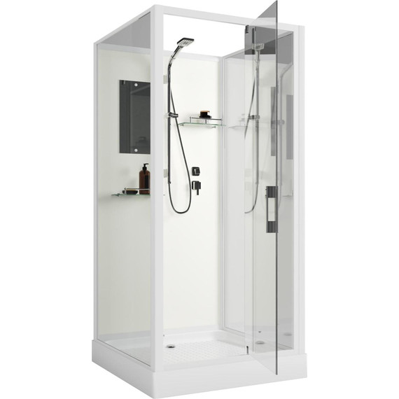 Душевая кабина Niagara Standart 90x90 см ST90/15Q/BK, белый/прозрачное - фото 9