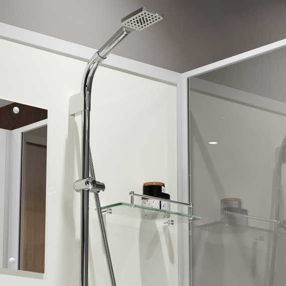 Душевая кабина Niagara Standart 90x90 см ST90/15Q/BK, белый/прозрачное - фото 5