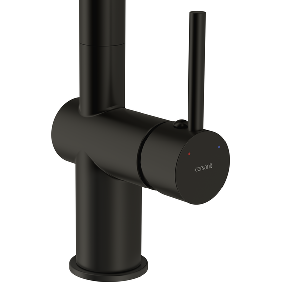 Смеситель для кухни Cersanit Brasko A68225, чёрный - фото 3