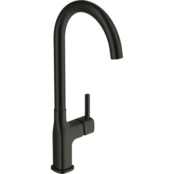 Смеситель для кухни Cersanit Elio A68261, чёрный - фото 2