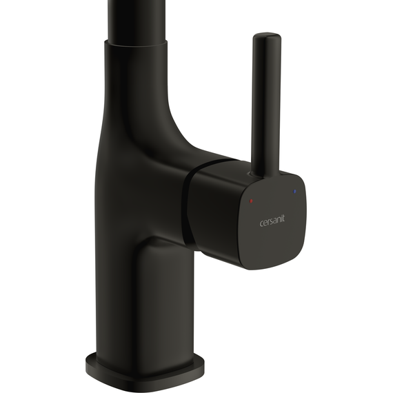 Смеситель для кухни Cersanit Elio A68261, чёрный - фото 4