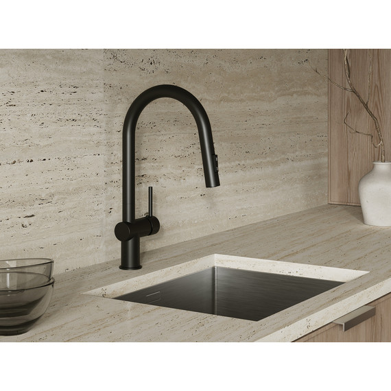 Смеситель для кухни Cersanit Brasko A68225, чёрный - фото 9