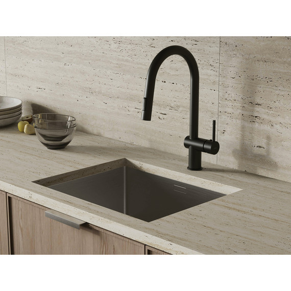 Смеситель для кухни Cersanit Brasko A68225, чёрный - фото 10