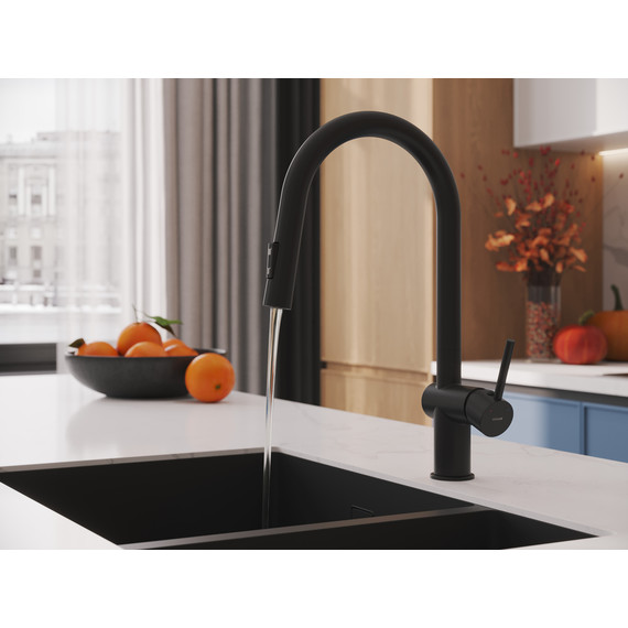 Смеситель для кухни Cersanit Brasko A68225, чёрный - фото 14