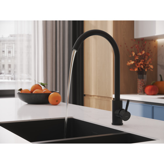 Смеситель для кухни Cersanit Como A68243, чёрный - фото 11