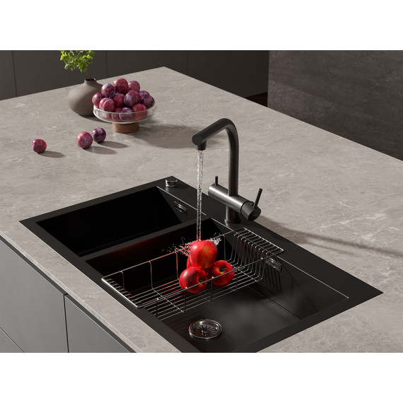 Смеситель для кухни Cersanit Crea A68223, чёрный - фото 13