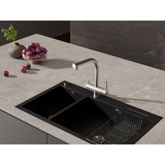 Смеситель для кухни Cersanit Crea A68224, сатин - фото 10