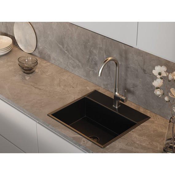 Смеситель для кухни Cersanit Elio A68260, сатин - фото 9