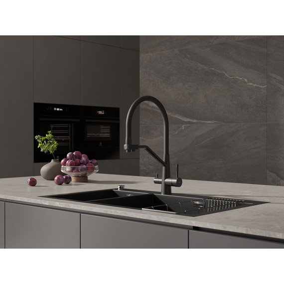 Смеситель для кухни Cersanit Vivo A68218, чёрный - фото 10