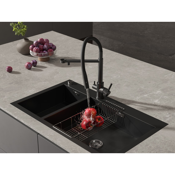 Смеситель для кухни Cersanit Zen A68250, чёрный - фото 16