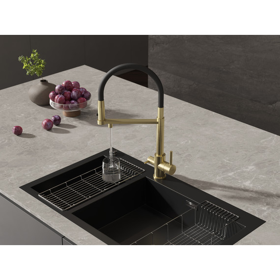 Смеситель для кухни Cersanit Zen A68251, золото - фото 15