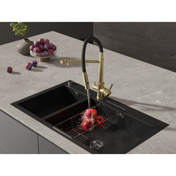 Смеситель для кухни Cersanit Zen A68251, золото - фото 16