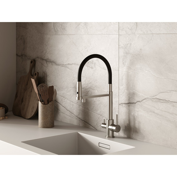 Смеситель для кухни Cersanit Zen A68259, сатин - фото 9