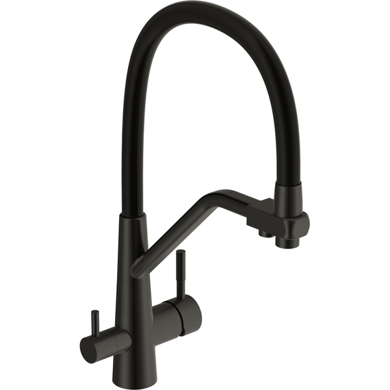 Смеситель для кухни Cersanit Vivo A68218, чёрный - фото 2