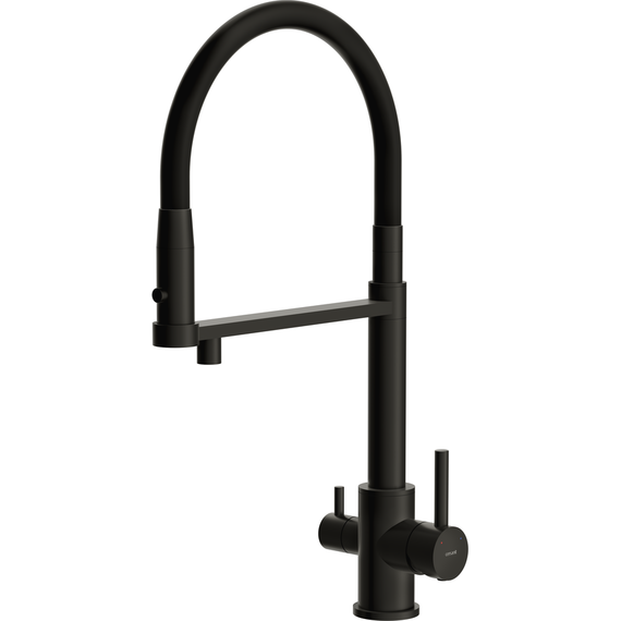 Смеситель для кухни Cersanit Zen A68250, чёрный - фото 2
