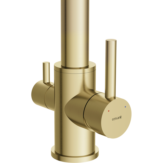 Смеситель для кухни Cersanit Zen A68251, золото - фото 3