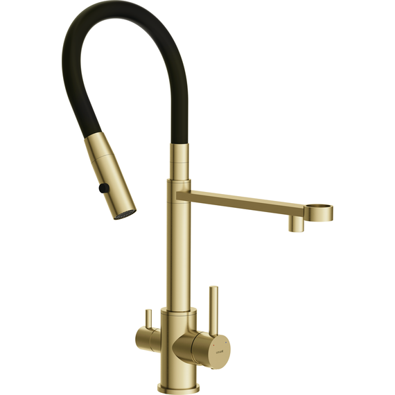 Смеситель для кухни Cersanit Zen A68251, золото - фото 7